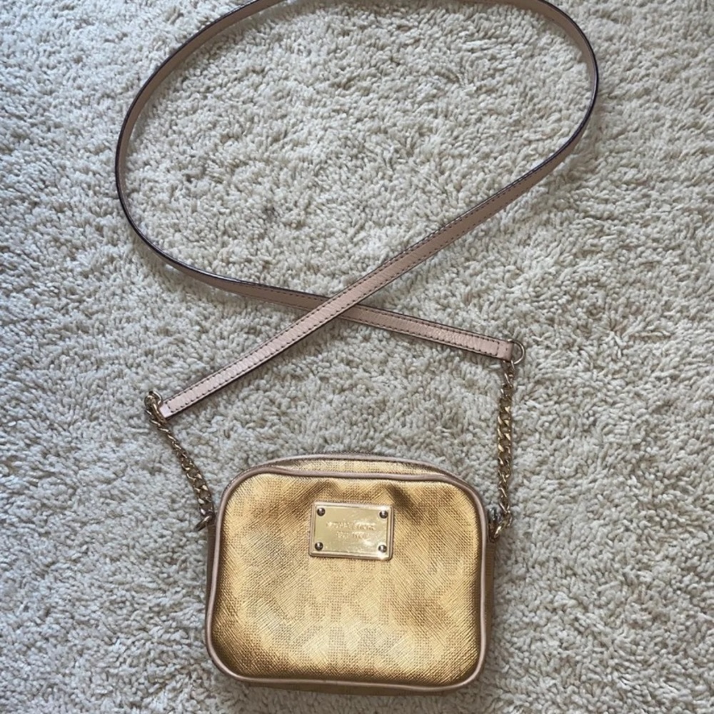 Gold MK Crossbody